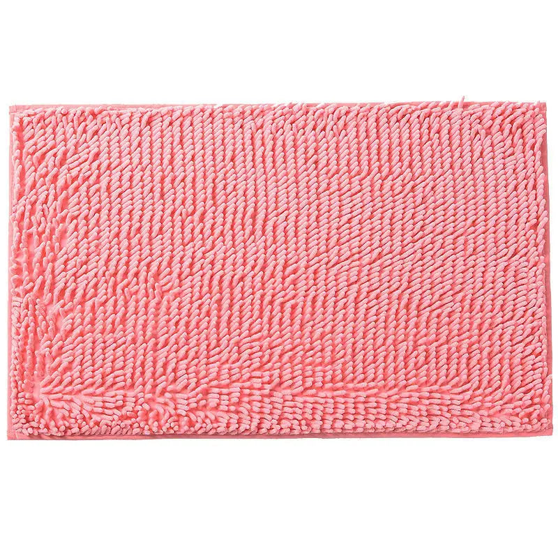tapis bain moderne microfibres gris marron rose vert absorbant 50x80cm salle bain durable
