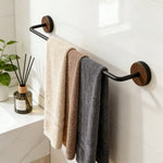 porte serviettes mural moderne métal texture tissée noir beige gris blanc fixé salle bain