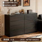 commode tiroirs chêne foncé grain naturel moderne tiroirs rangement salon minimaliste