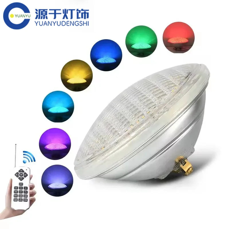 projecteurs piscine led ip68 rgb blanc chaud blanc froid controle distant 12vac 18w 35w