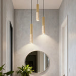 suspension lumineuse moderne or blanc texture marbrée câble suspendu chambre salon cuisine led