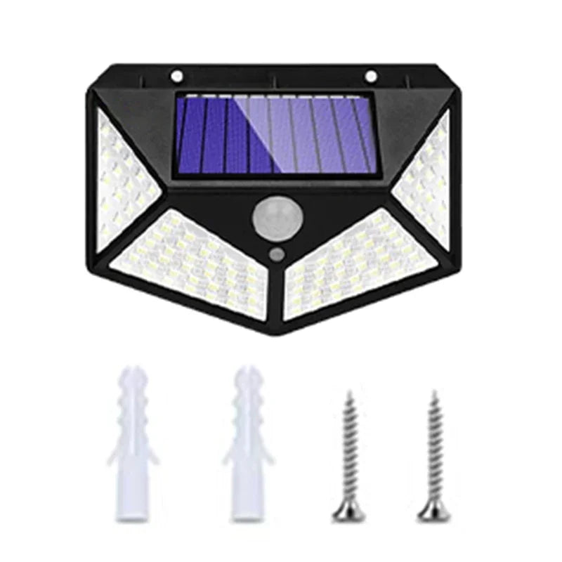 lampe rue solaire détecteur mouvement modes éclairage télécommande contemporaine led noire moderne