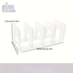 organiseur chaussures transparent moderne réutilisable support mural trois pièces fixations visibles rangement chambre