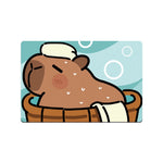 tapis bain antidérapant caoutchouc absorbant motif animal baignoire oranges textiles adultes moderne