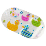 tapis bain antidérapant animaux marins poissons dauphins motifs floraux enfantin ludique transparent ventouses