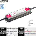 transformateur led étanche 12v 24v 36w 600w ip67 super thin waterproof certifié fcc rohs
