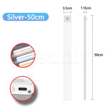 lampe led rechargeable adhésive 30cm 40cm 50cm blanc moderne veilleuse cuisine armoire
