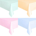 serviette table jetable rectangulaire unie mariage anniversaire fête décoration table plastique moderne