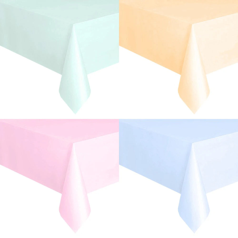 serviette table jetable rectangulaire unie mariage anniversaire fête décoration table plastique moderne