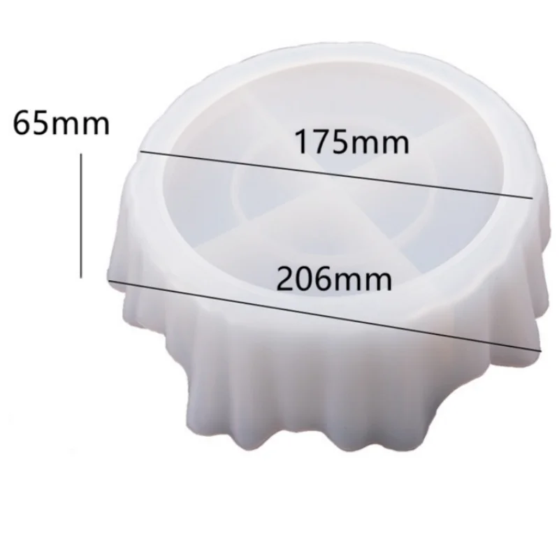 moule silicone bougie résine décoration ondulée transparent blanc rose bleu clair moderne organique