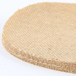 napperon en lin et jute sous tasse de thé