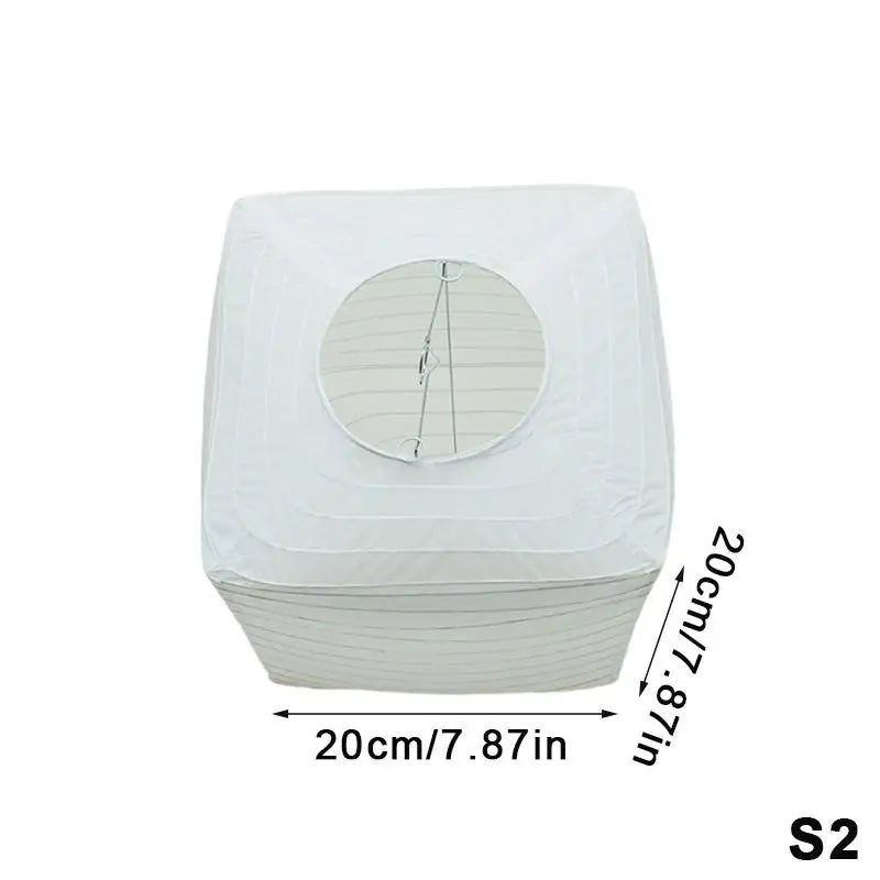 lanternes carrées papier plissé blanc orange vert rouge jaune simple décoratif anneau cordon métallique