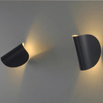 lampe murale moderne cylindrique noir bleu blanc led rotative chambre salon