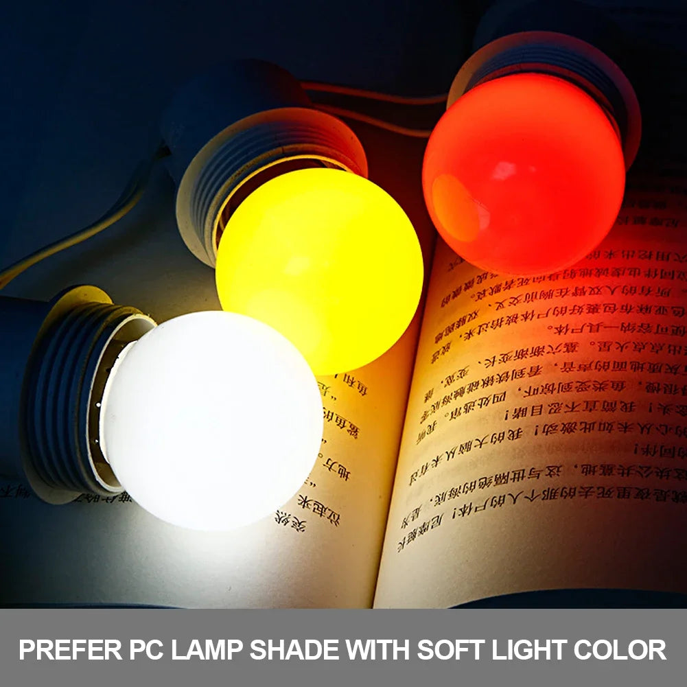 ampoules led colorées rouge bleu blanc jaune orange vert moderne e27 360deg 220v