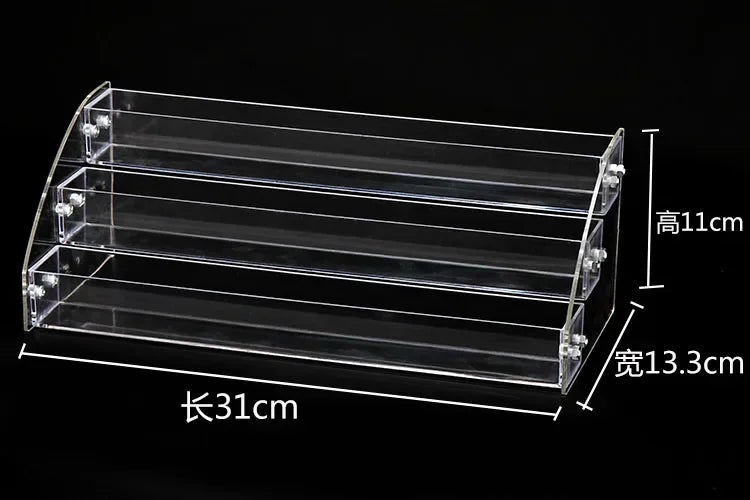 présentoirs cosmétiques transparents étagères réutilisables moderne supports vis fixés minimalistes