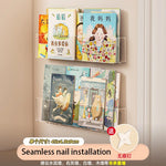 porte revues mural transparent moderne magazines brochures autocollants pliable enfants derrière porte