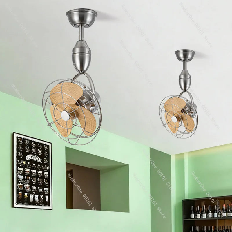 ventilateur suspendu moderne noir bois naturel minimaliste salon cuisine