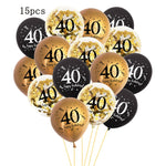 Ballon numéro 50 or pour anniversaire 50 ans