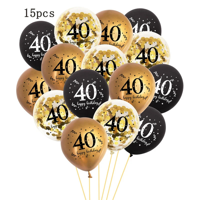 Ballon numéro 50 or pour anniversaire 50 ans