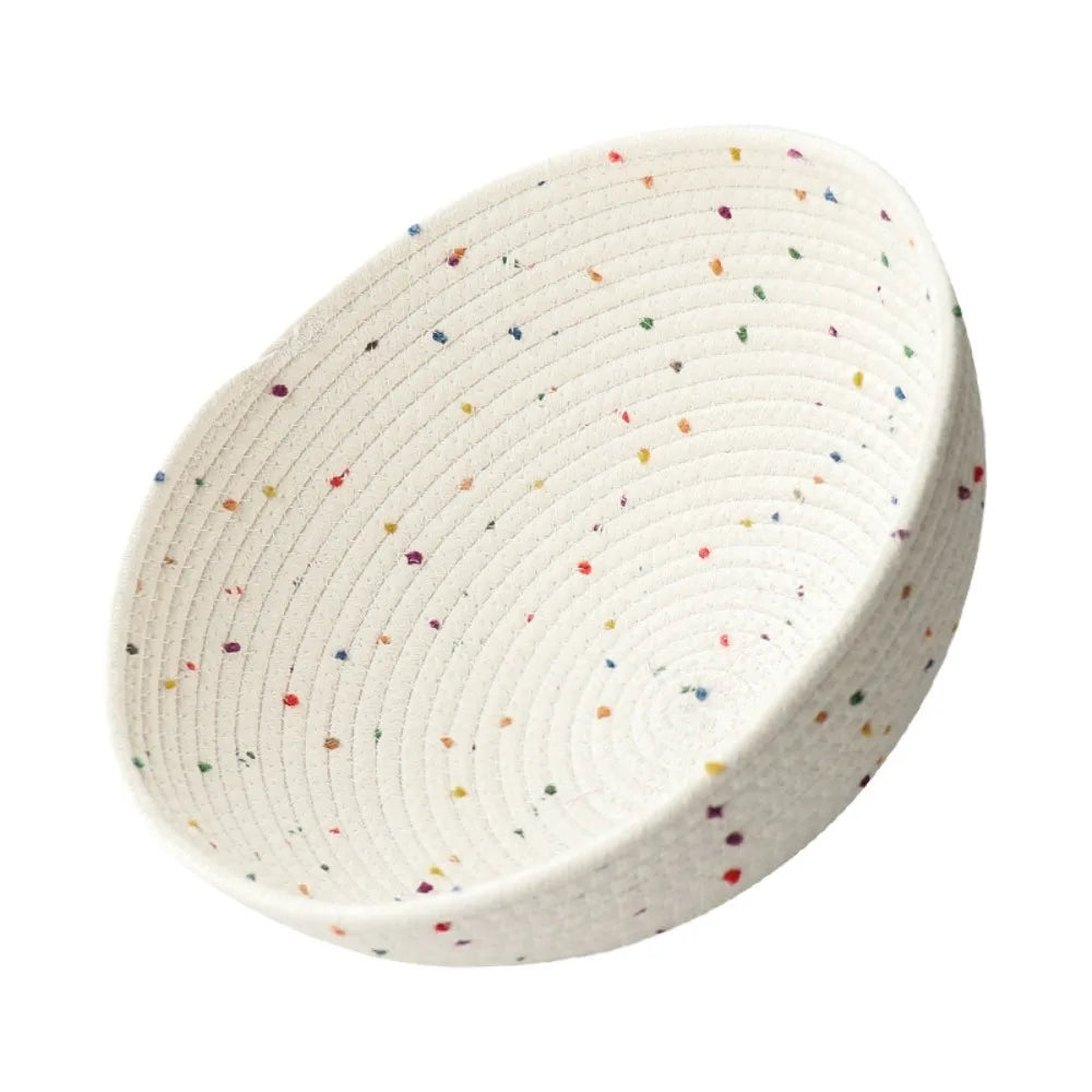 nid chat jaune vert rose violet bleu beige blanc moderne minimaliste tissu petits points