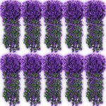 guirlande artificielle violettes fleurs modernes decoration maison intérieure 80cm boite