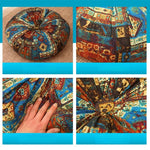 coussin ethnique motif floral géométrique bleu rouge vert beige coussin siège coussin dossier polyester