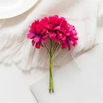 bouquet artificiel fleurs rouge rose jaune violet bleu blanc moderne intérieur décoration festive