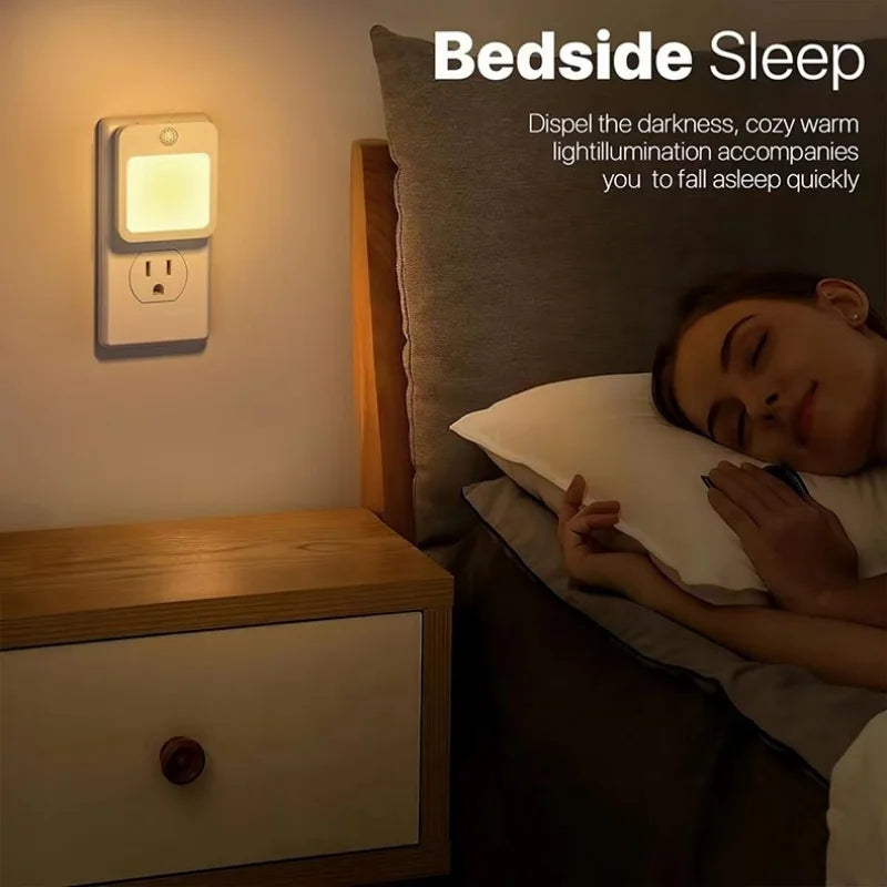 lampe nuit sans fil blanc moderne capteur mouvement adhésif interrupteur mural led chambre enfants