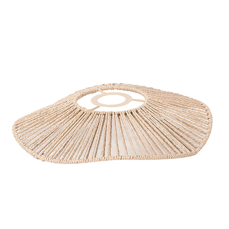 suspension lumineuse moderne tissée noir beige ampoule câble artisanal opacité chambre salon