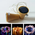 guirlande lumineuse solaire 20 led or noir moderne 2m adhésif transparent