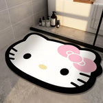 tapis bain antidérapant absorbant rapide séchage rapide motif hello kitty kawaii décoratif tapis doux