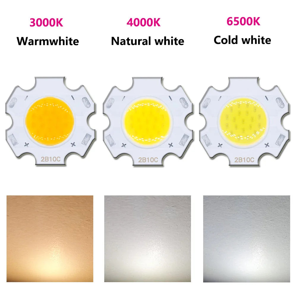 puces led cob 3w 5w 7w 10w cold white natural warm white 240ma 250ma