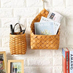 panier suspendu tressé naturel rustique boho chic cordelette paniers muraux rangement decorationintérieur