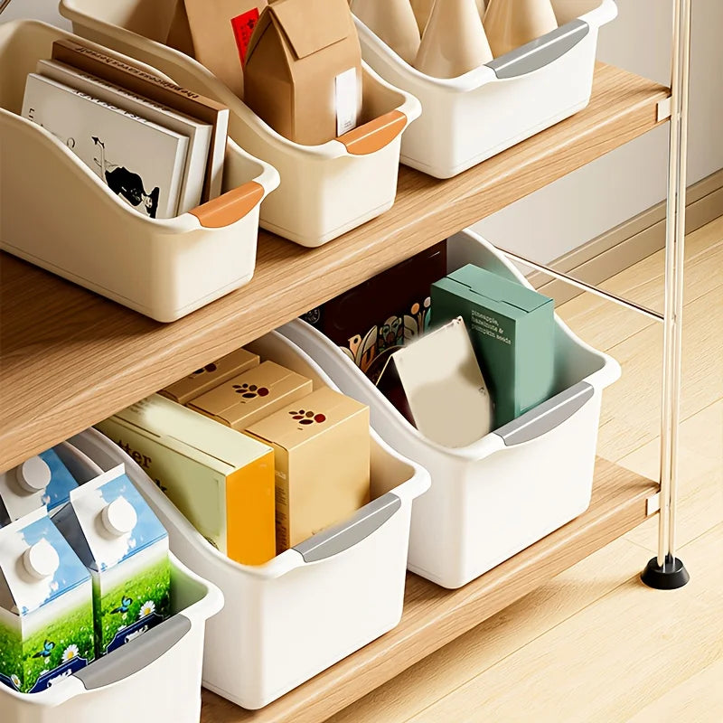 boîtes rangement cuisine épices condiments plastique pp modernes pratiques beige orange gris poignées couvercles