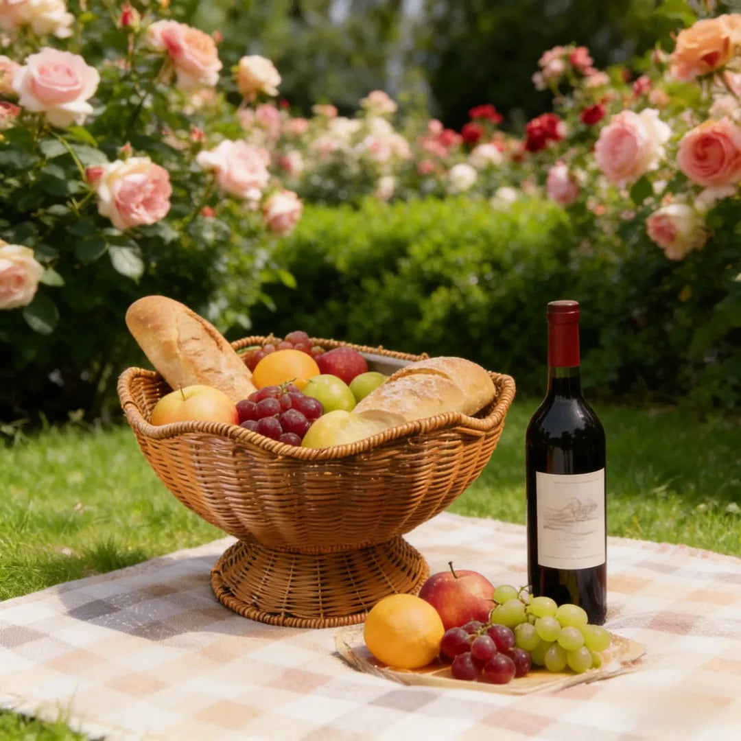 paniers rangement marron clair tissage traditionnel utilisation multiple classique