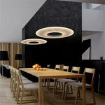 lampes suspendues modernes blanc crème rayures verticales salon chambre hall