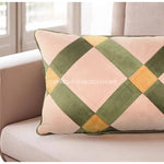 taie d'oreiller jacquard animal compagnie beige marron vert olive contemporain polyester respectueux environnement oblong