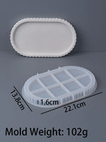 plateau silicone dentelé moule rangement bijoux décoration artisanale minimaliste figurines