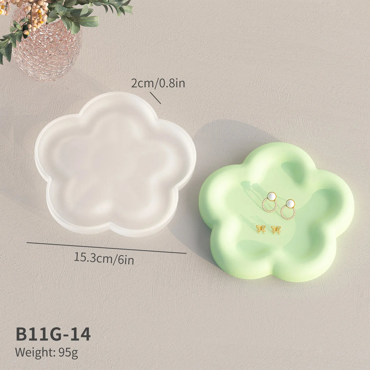 assiettes bijoux silicone géométriques modernes vert pastel blanc rose bleu pastel minimalistes