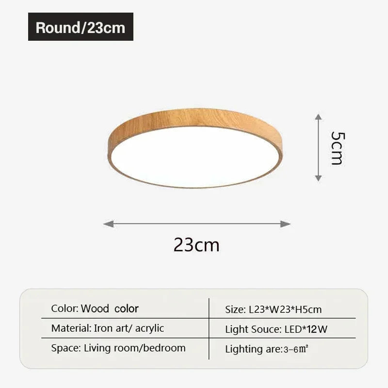 lampe led grain bois minimaliste moderne chambre blanc bois naturel