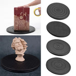 support rond moderne noir texture géométrique adhésif opacité plateau tournant 360 degrés diamètre 20