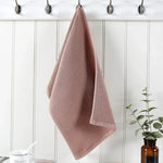 serviette main 34x34cm coton rouge beige gris rapide absorbant moderne crochets