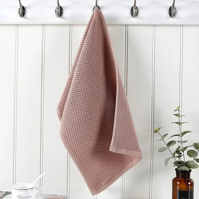 serviette main 34x34cm coton rouge beige gris rapide absorbant moderne crochets