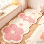tapis rose doux moderne fleurs maison voyage salle bain imperméable antidérapant