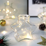 bouteilles étoile transparentes coeurs opalescentes blanches capsules liège vintage decoration mariage anniversaire loisirs créatifs