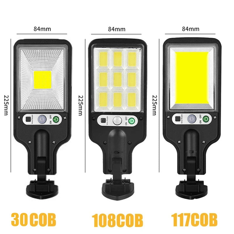 lampe solaire détecteur mouvement adhésive moderne noir jaune 84x225mm ip65 led