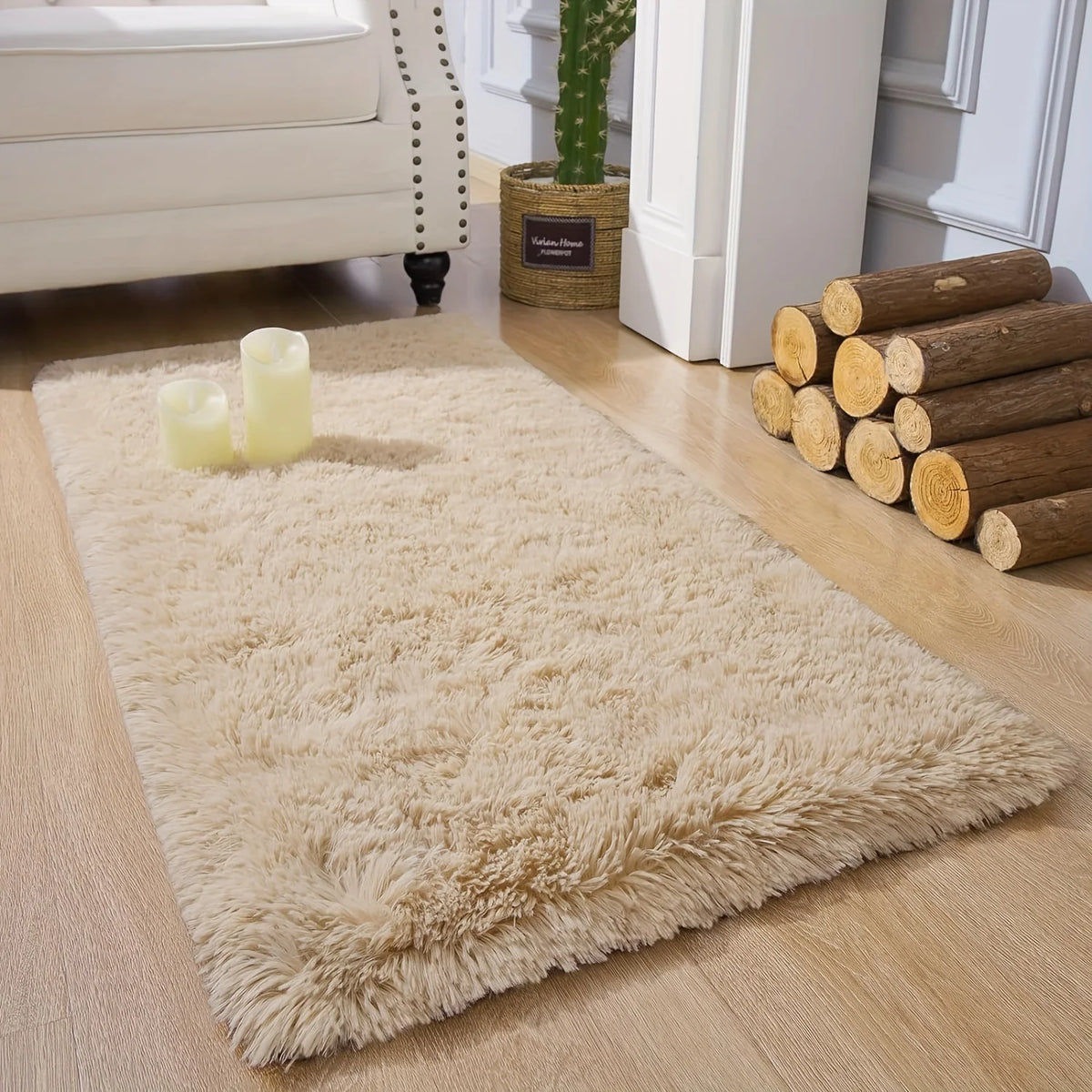 tapis noir gris beige marron peluche épaisse imperméable résistant intérieur extérieur moderne