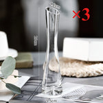 vases modernes transparents adhésifs decoration salon plantes hydroponiques simples rond