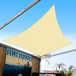 voile poly coton beige clair moderne résistance uv facile 300x400cm