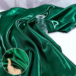 tissu satiné brillant polyester large 150cm moderne élégant robe cérémonie mariage couleur variée opacité